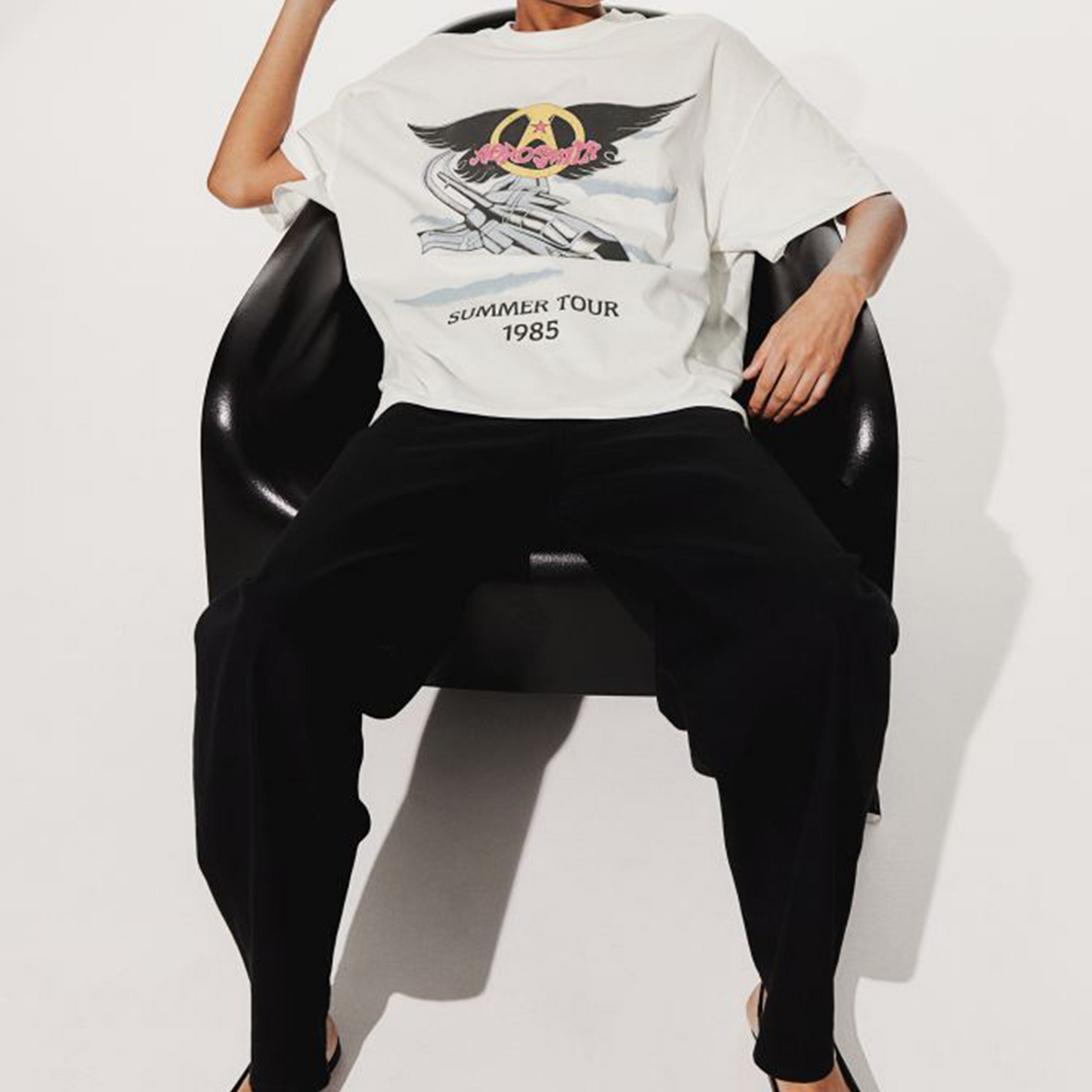 Aero Smile Oversized Printed T-shirts