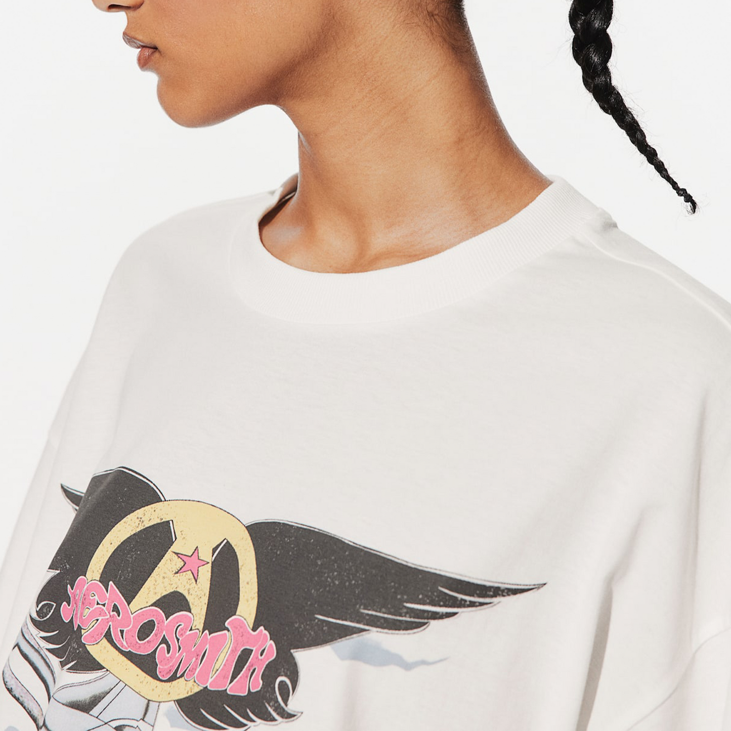 Aero Smile Oversized Printed T-shirts