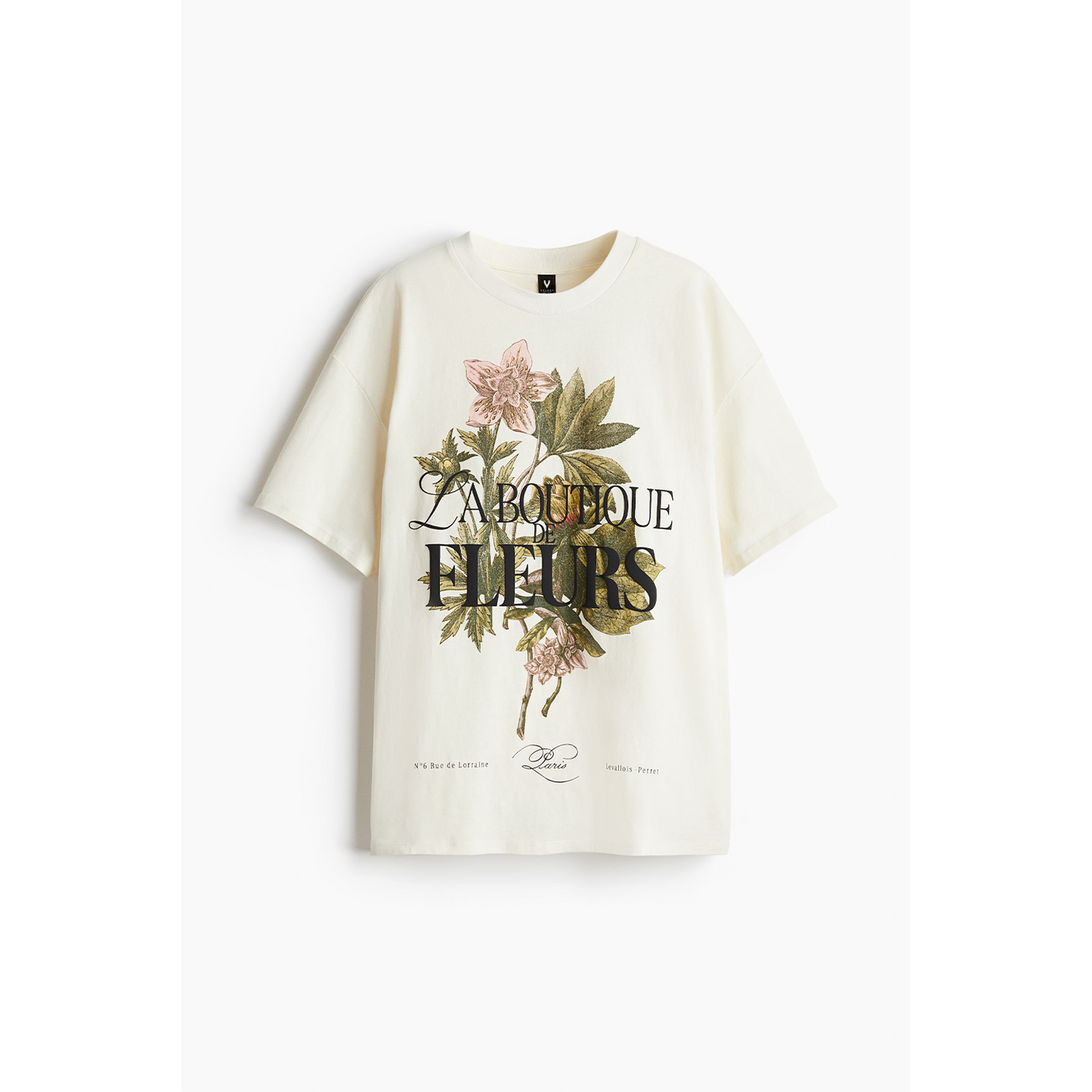 LA BOUTIQUE FLEURS Oversized T-shirt