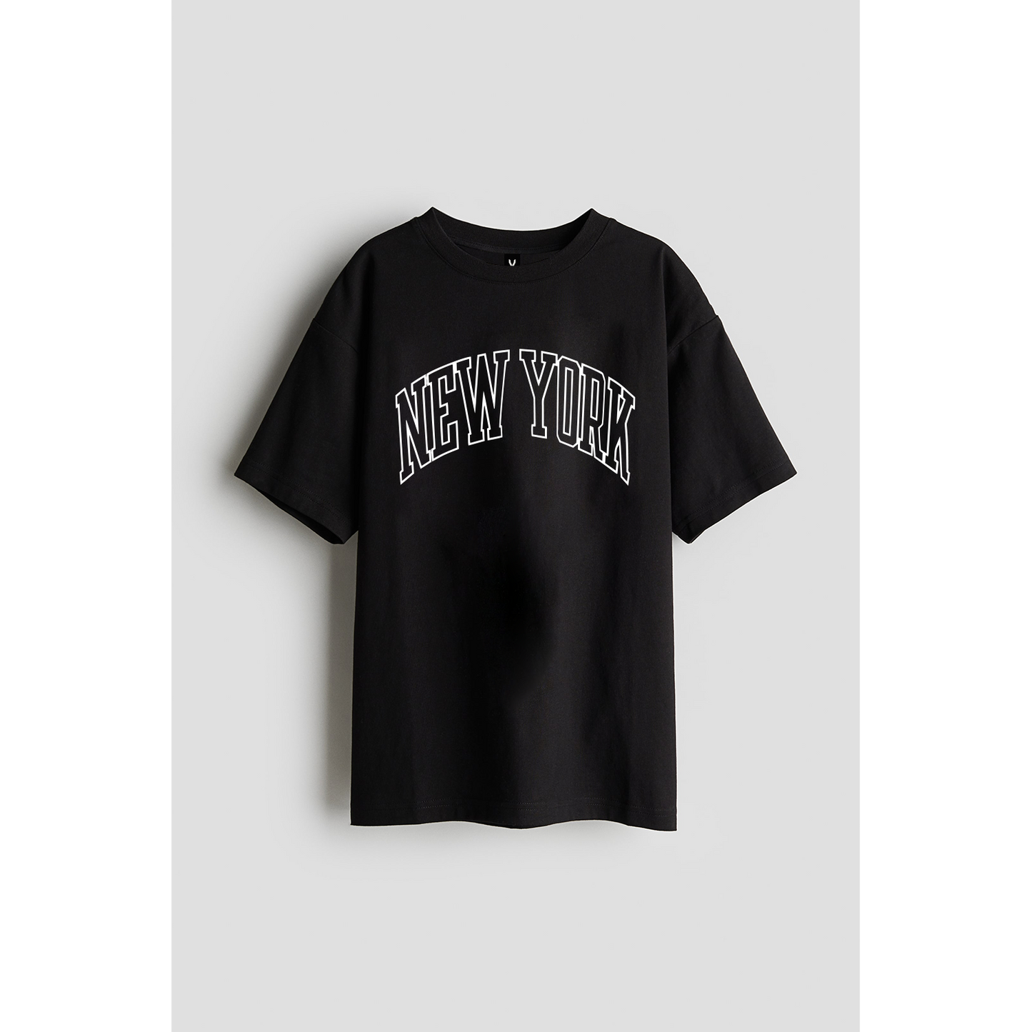 New York Oversized Fit Printed mesh T-shirt