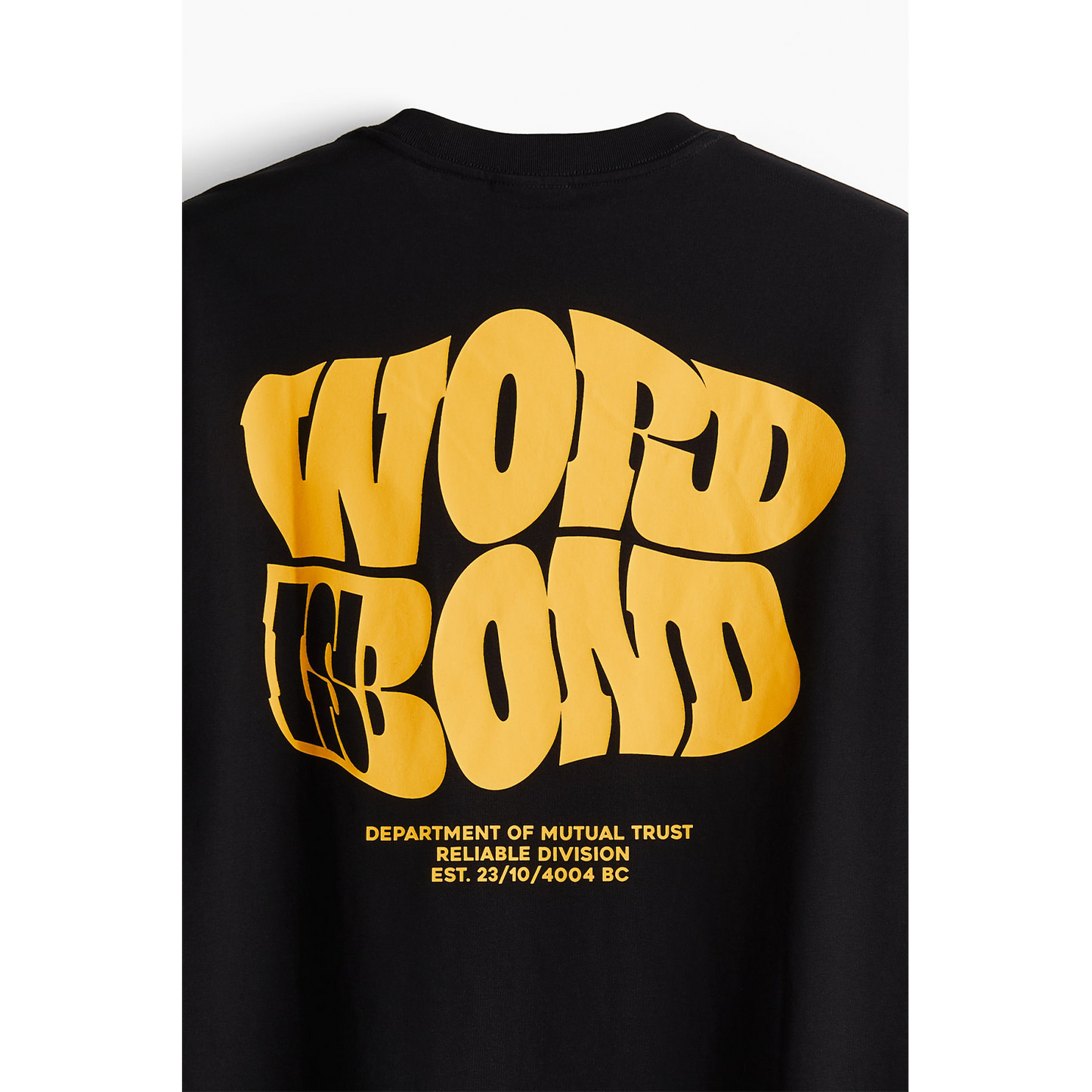 Word Is Bond Loose Fit Printed T-shirt