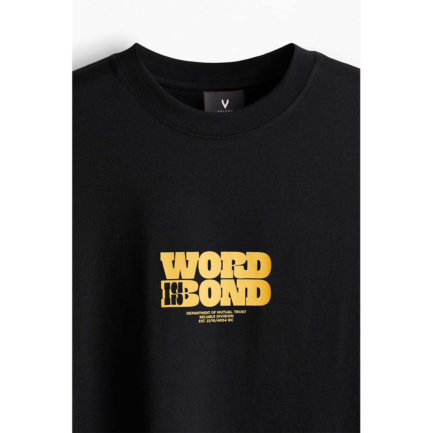 Word Is Bond Loose Fit Printed T-shirt