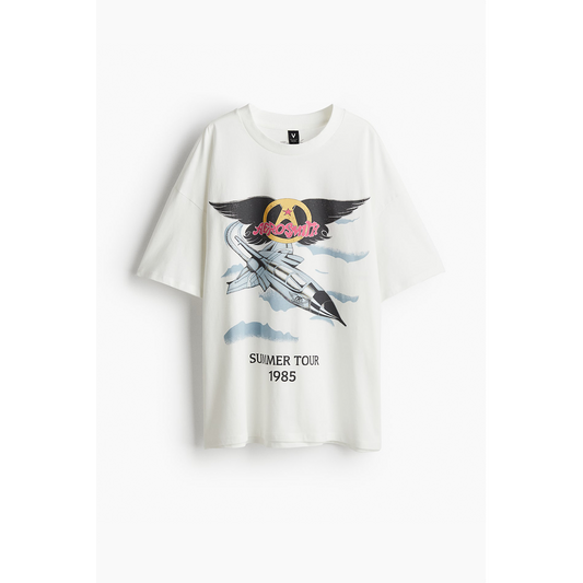 Aero Smile Oversized Printed T-shirts