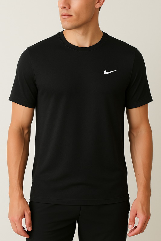 Dri Fit Black Nike Logo Crew