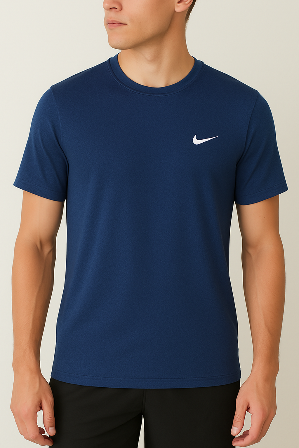 Dri Fit Blue Nike Logo Crew