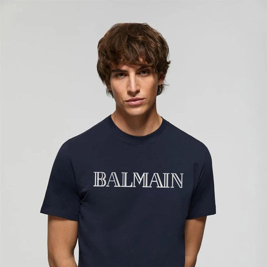 BALMAIN NAVY TEE