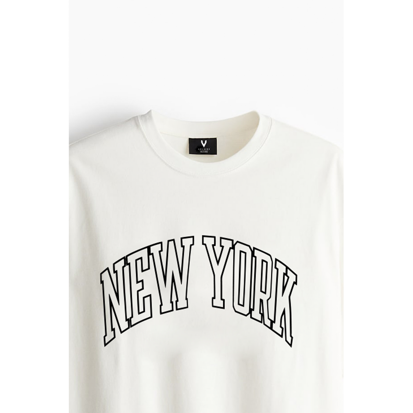 New York Oversized Fit Printed mesh T-shirt