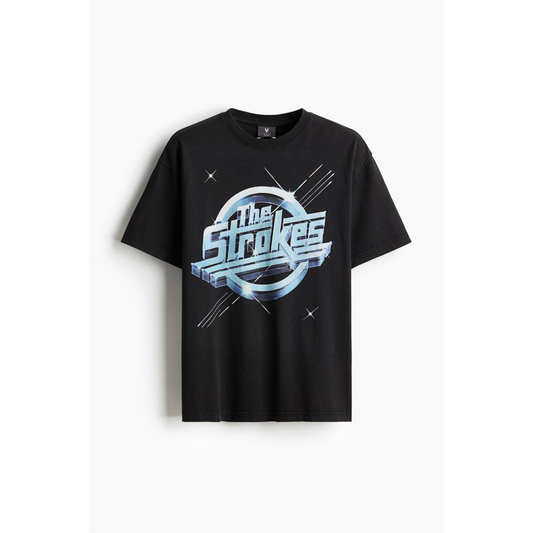 The Stroke Loose Fit Vintage-look printed T-shirt